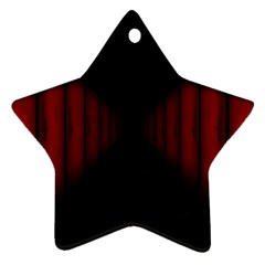 Black Red Door Star Ornament (two Sides) by Mariart