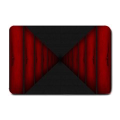 Black Red Door Small Doormat  by Mariart