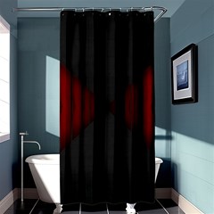 Black Red Door Shower Curtain 36  X 72  (stall) 