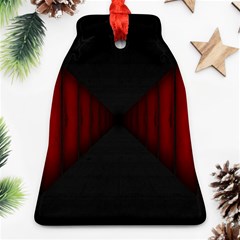 Black Red Door Ornament (bell) by Mariart