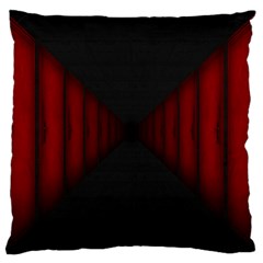 Black Red Door Large Cushion Case (one Side)