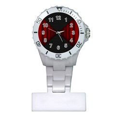 Black Red Door Plastic Nurses Watch by Mariart