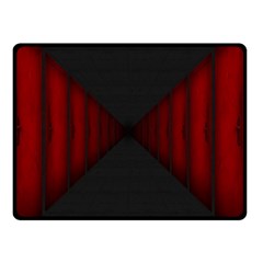 Black Red Door Double Sided Fleece Blanket (small) 