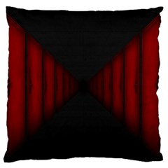 Black Red Door Large Flano Cushion Case (one Side) by Mariart