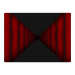 Black Red Door Double Sided Flano Blanket (mini) 