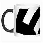 Circle White Black Morph Mugs Left