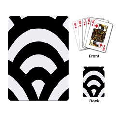 Circle White Black Playing Card by Mariart