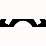 Circle White Black Small Bar Mats 24 x4  Bar Mat