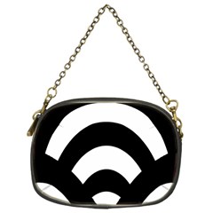 Circle White Black Chain Purses (one Side) 