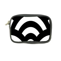 Circle White Black Coin Purse