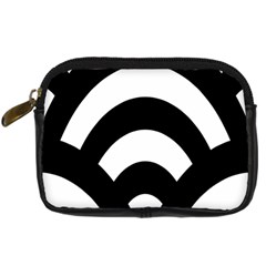 Circle White Black Digital Camera Cases