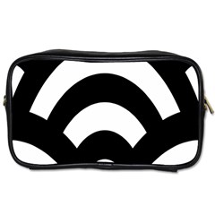 Circle White Black Toiletries Bags 2-side