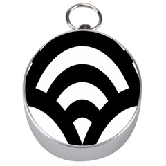 Circle White Black Silver Compasses