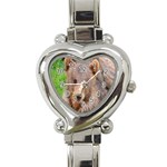 Baby Bear Animals Heart Italian Charm Watch Front