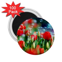 Colorful Flowers 2 25  Magnets (100 Pack) 