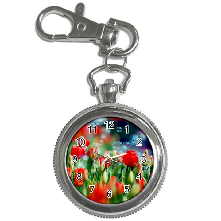 Colorful Flowers Key Chain Watches