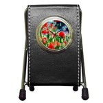 Colorful Flowers Pen Holder Desk Clocks Front