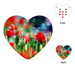 Colorful Flowers Playing Cards (heart)  by Mariart