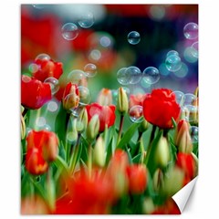 Colorful Flowers Canvas 8  X 10  by Mariart