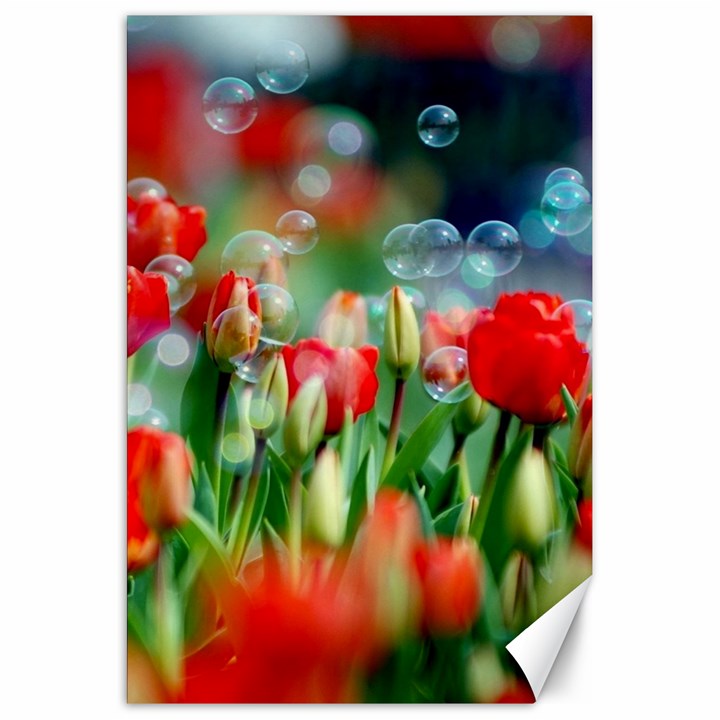 Colorful Flowers Canvas 20  x 30  