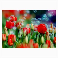 Colorful Flowers Large Glasses Cloth (2-side)