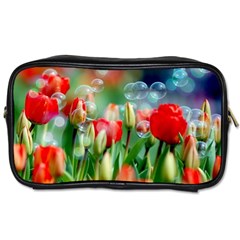 Colorful Flowers Toiletries Bags 2-side by Mariart