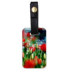 Colorful Flowers Luggage Tags (one Side) 