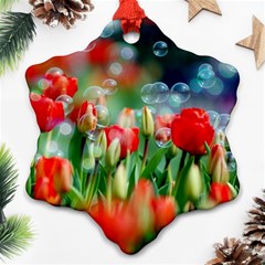 Colorful Flowers Ornament (snowflake)