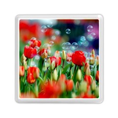 Colorful Flowers Memory Card Reader (square) 