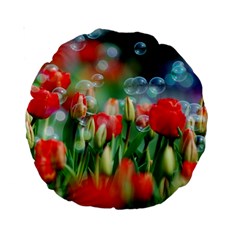 Colorful Flowers Standard 15  Premium Round Cushions by Mariart