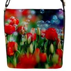 Colorful Flowers Flap Messenger Bag (s)