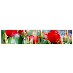 Colorful Flowers Flano Scarf (small)