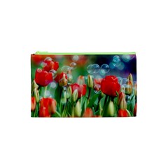 Colorful Flowers Cosmetic Bag (xs)