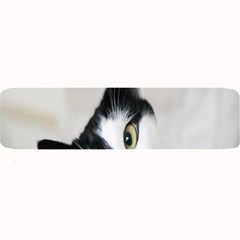 Cat Face Cute Black White Animals Large Bar Mats