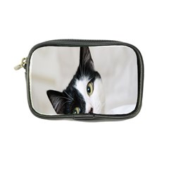 Cat Face Cute Black White Animals Coin Purse