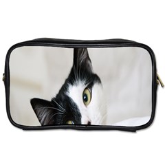 Cat Face Cute Black White Animals Toiletries Bags 2-side