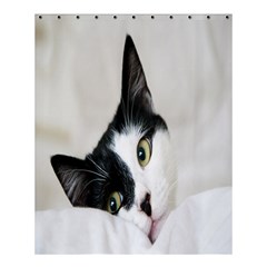 Cat Face Cute Black White Animals Shower Curtain 60  X 72  (medium)  by Mariart