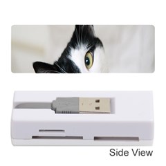 Cat Face Cute Black White Animals Memory Card Reader (stick) 