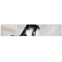 Cat Face Cute Black White Animals Flano Scarf (large) by Mariart