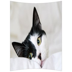 Cat Face Cute Black White Animals Back Support Cushion by Mariart