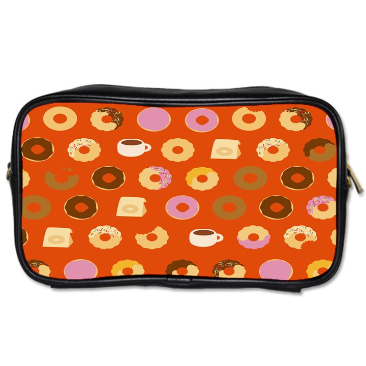 Coffee Donut Cakes Toiletries Bags