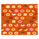 Coffee Donut Cakes Double Sided Flano Blanket (Small)  50 x40  Blanket Front