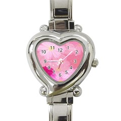 Cosmos Flower Floral Sunflower Star Pink Frame Heart Italian Charm Watch by Mariart