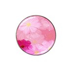 Cosmos Flower Floral Sunflower Star Pink Frame Hat Clip Ball Marker Front