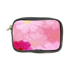 Cosmos Flower Floral Sunflower Star Pink Frame Coin Purse by Mariart