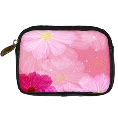 Cosmos Flower Floral Sunflower Star Pink Frame Digital Camera Cases by Mariart