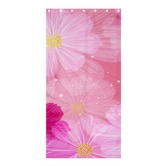 Cosmos Flower Floral Sunflower Star Pink Frame Shower Curtain 36  X 72  (stall)  by Mariart