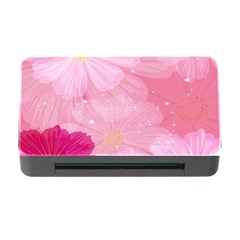 Cosmos Flower Floral Sunflower Star Pink Frame Memory Card Reader With Cf by Mariart