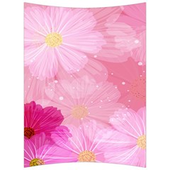 Cosmos Flower Floral Sunflower Star Pink Frame Back Support Cushion by Mariart