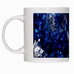 Christmas Silver Blue Star Ball Happy Kids White Mugs